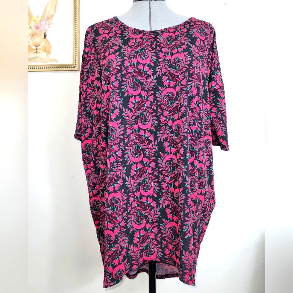 Lularoe Floral Irma Tunic T-shirt Size Medium